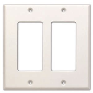 RDL CP-2 – cover plate for 2 units – wit _Uit assortiment J&H licht en geluid