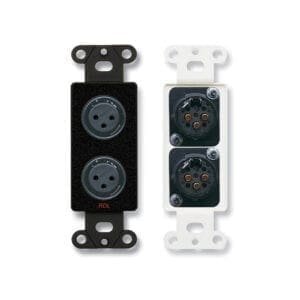 RDL DB-XLR2F – 2x XLR female – zwart _Uit assortiment J&H licht en geluid