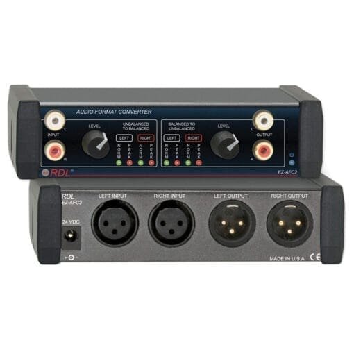 RDL EZ-AFC2X – audio format converter _Uit assortiment J&H licht en geluid
