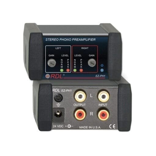 RDL EZ-PH1X – stereo phono preamplifier _Uit assortiment J&H licht en geluid