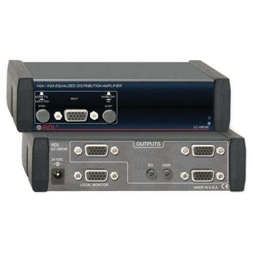 RDL EZ-VMD4EX – equalized distribution amplifier Diverse VJ Gear J&H licht en geluid