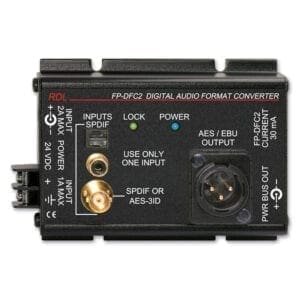 RDL FP-DFC2 – digital audio format converter _Uit assortiment J&H licht en geluid