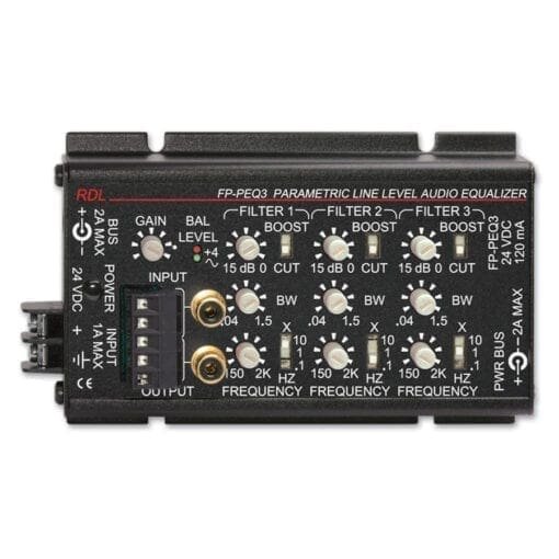 RDL FP-PEQ3 – 3 Band Parametric Equalizer _Uit assortiment J&H licht en geluid