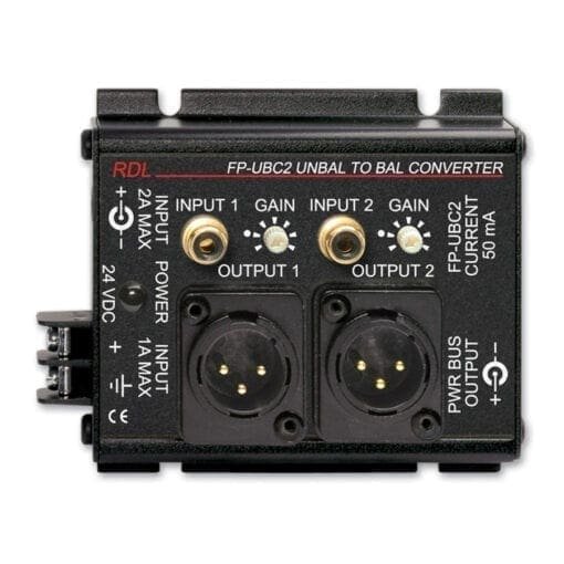RDL FP-UBC2 – unbalanced to balanced converter _Uit assortiment J&H licht en geluid