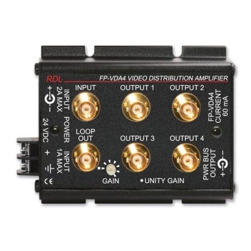 RDL FP-VDA4 – video distribution amplifier _Uit assortiment J&H licht en geluid
