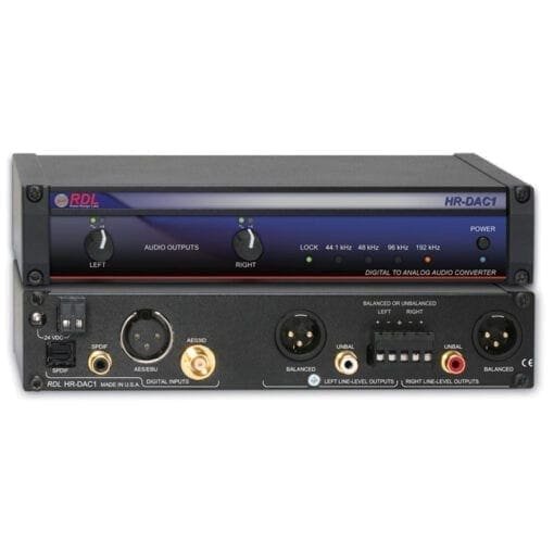 RDL HR-DAC1 – Digital to analog converter _Uit assortiment J&H licht en geluid