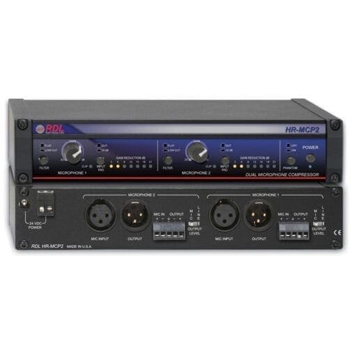 RDL HR-MCP2 – dual microphone compressor _Uit assortiment J&H licht en geluid