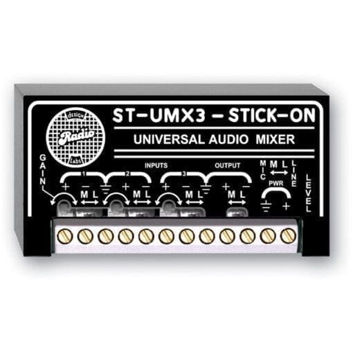 RDL ST-UMX3 – universal audio mixer _Uit assortiment J&H licht en geluid