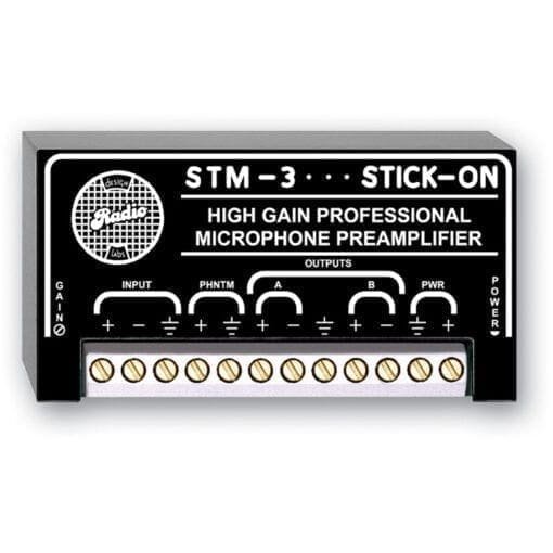 RDL STM-3 – high gain microphone preamplifier _Uit assortiment J&H licht en geluid