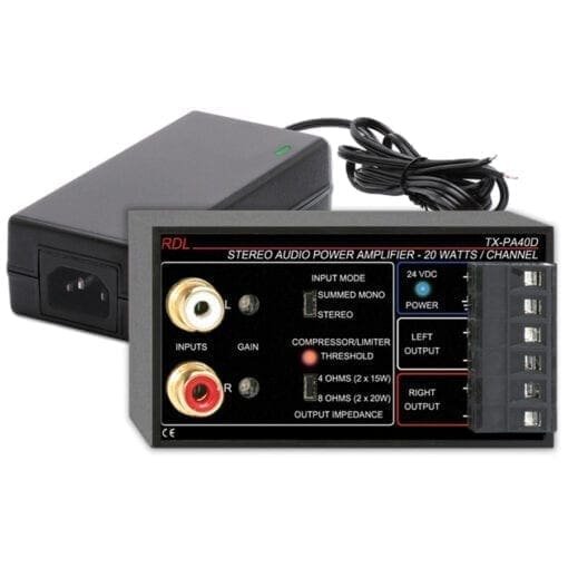 RDL TX-PA40DE – audio amplifier _Uit assortiment J&H licht en geluid