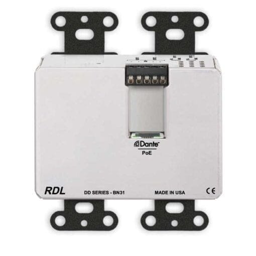 RDL DDB-BN31 – Dante wandpaneel 4×4 – zwart _Uit assortiment J&H licht en geluid 3