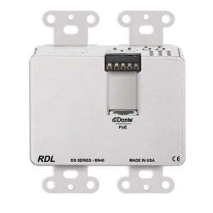 RDL DDS-BN40 - Dante wandpaneel 4x2 - RVS