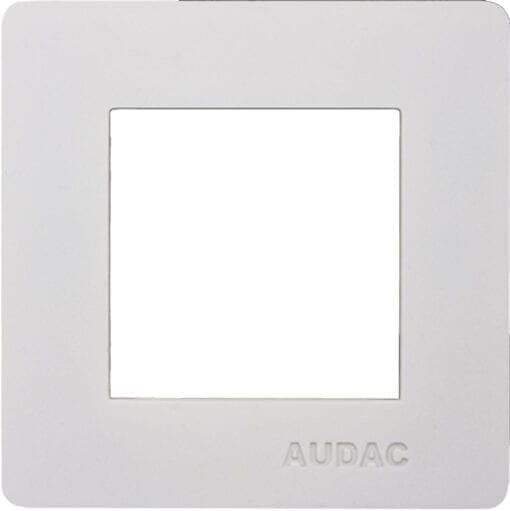 Audac CP45CF1/W – afdekframe – wit _Uit assortiment J&H licht en geluid