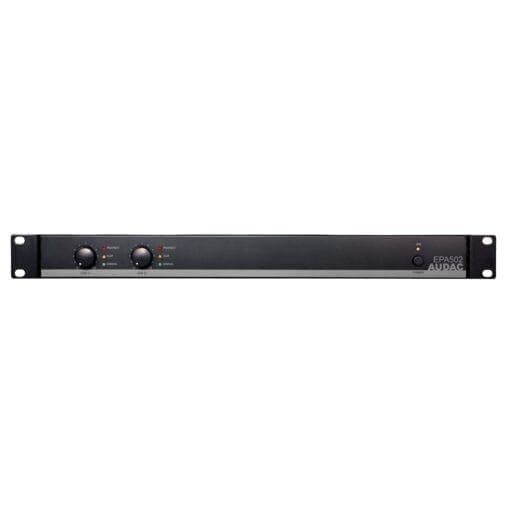 Audac EPA502 Energy-Star eindversterker (2 x 500 Watt) _Uit assortiment J&H licht en geluid