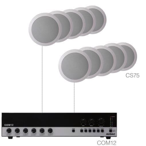 Audac Agro 7.10/W – audio background set – wit _Uit assortiment J&H licht en geluid