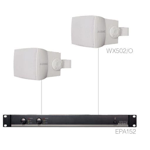 Audac Purra 5.2E/W – audio foreground set – wit _Uit assortiment J&H licht en geluid
