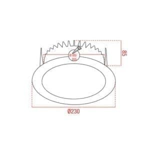 Artecta hoorn 185 round 2700 k-43503