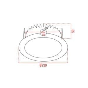 Artecta hoorn 185 round 2700 k-43515