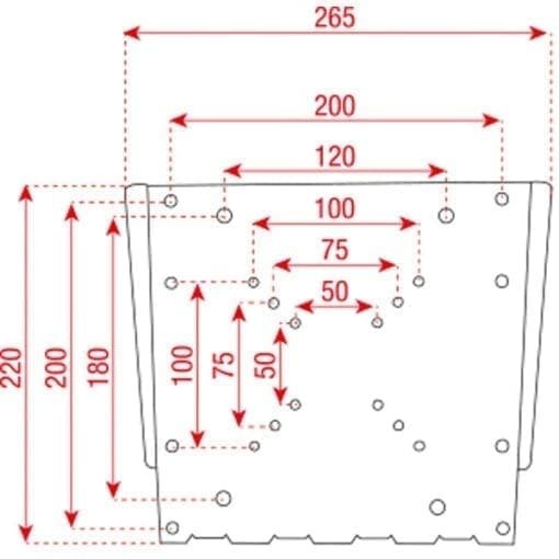 DMT LCD-203, Muurbeugel voor een 17″ – 32″ LCD-, LED- of plasmascherm, zwart Audiovisueel J&H licht en geluid 4