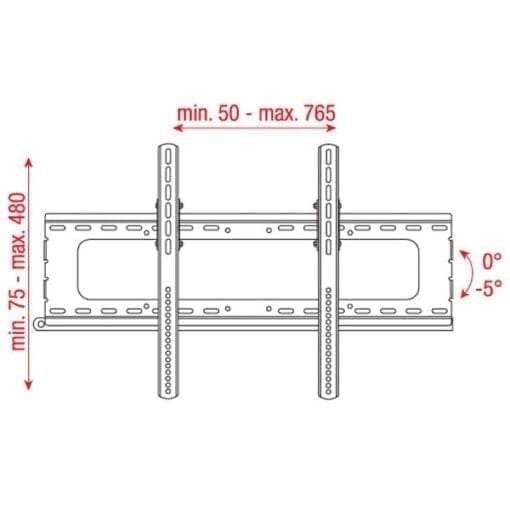 DMT PLB-3260, Muurbeugel voor een 32″ – 60″ LCD-, LED- of plasmascherm Audiovisueel J&H licht en geluid 2