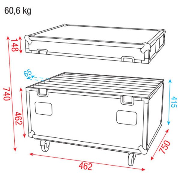 DAP Flightcase voor 8 Pixelscreen E6 of E8 modules _Uit assortiment J&H licht en geluid 5 DAP Flightcase voor 8 Pixelscreen E6 of E8 modules _Uit assortiment J&H licht en geluid 5