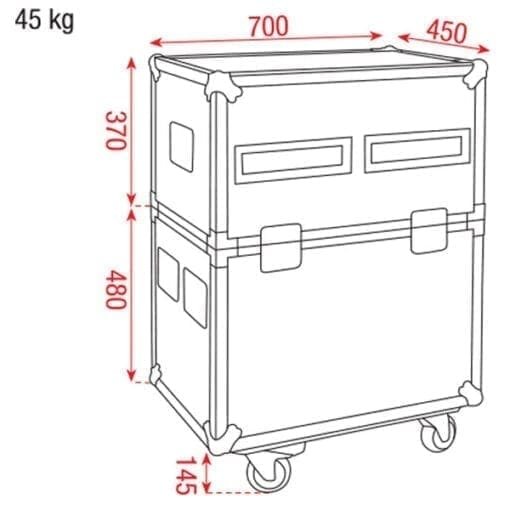 DMT Flightcase voor 8 Pixelmesh P12,5 modules Geen categorie J&H licht en geluid 4