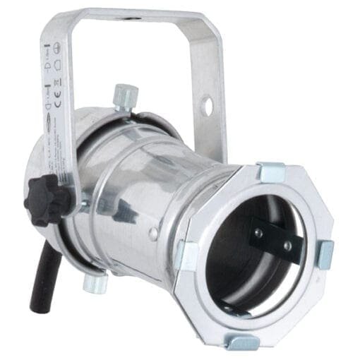 Showtec Par 16 lang chrome GU10, incl. stekker en filterframe Entertainment- verlichting J&H licht en geluid