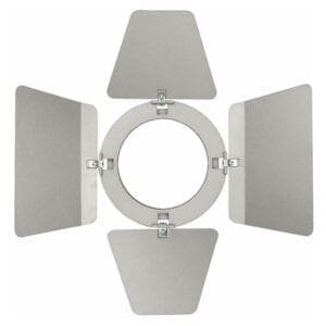 Showtec Compact Studio Beam barndoor, zilver Entertainment- verlichting J&H licht en geluid