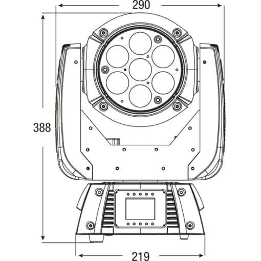 Infinity iW-720 RDM – LED Wash Moving Head Geen categorie J&H licht en geluid 15
