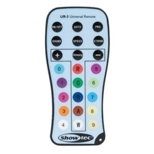 Showtec Universele infrarood afstandsbediening Accu spot accessoires J&H licht en geluid