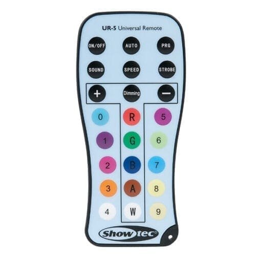 Showtec Universele infrarood afstandsbediening Accu spot accessoires J&H licht en geluid