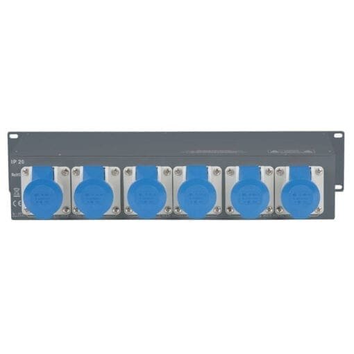 Showtec PSA-16A3C Krachtstroomverdeler Kabels en aansluitingen J&H licht en geluid 2