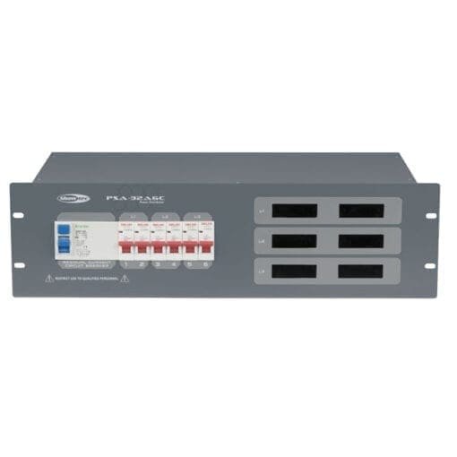 Showtec PSA-32A6C Krachtstroomverdeler Kabels en aansluitingen J&H licht en geluid