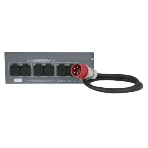 Showtec PSA-32A6S Krachtstroomverdeler Kabels en aansluitingen J&H licht en geluid 2