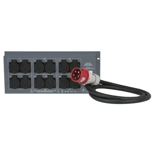 Showtec PSA-32A12S Krachtstroomverdeler Kabels en aansluitingen J&H licht en geluid 2