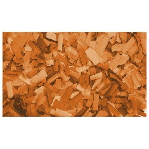 Showtec Rechthoekige oranje confetti (vuurbestendig), 1 kg Confetti J&H licht en geluid