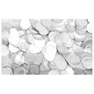 Showtec Ronde witte confetti (vuurbestendig), 1 kg Confetti J&H licht en geluid