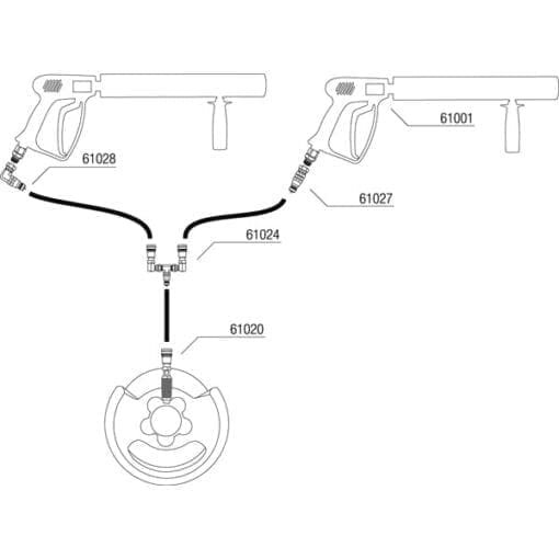 Showtec CO2 Fles naar slang adapter (3/8″ Q-Lock koppeling) CO2-accessoires J&H licht en geluid 5
