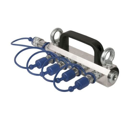 Showtec 4-weg CO2 distributieblok (3/8 Q-Lock koppelingen) CO2-accessoires J&H licht en geluid