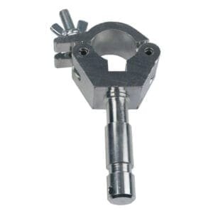 Doughty 50mm Half Coupler met een 28mm Spigot, chroom Klemmen J&H licht en geluid