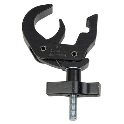 Doughty Slim Line 50mm Quick Trigger Clamp, zwart, max. 100 kg Klemmen J&H licht en geluid