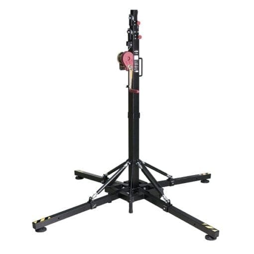 Showtec LT-150/5 Wind-Up Statief BGV-C1, 1,75 – 5,30 meter, max. 150 kg _Uit assortiment J&H licht en geluid