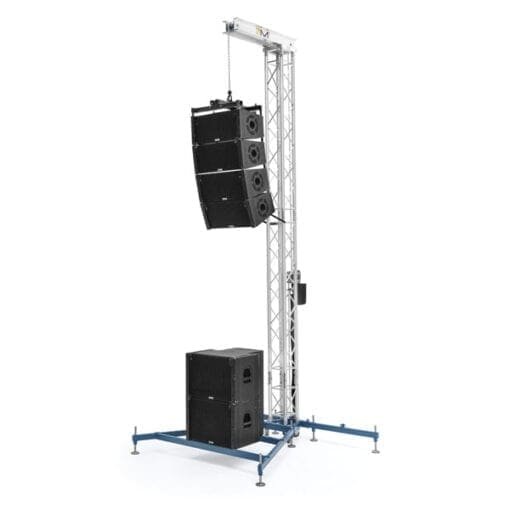 Showtec compact fly tower Podium en rigging J&H licht en geluid
