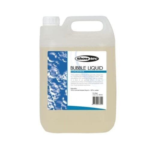 Showtec bubble liquid Bellenblaasvloeistoffen J&H licht en geluid