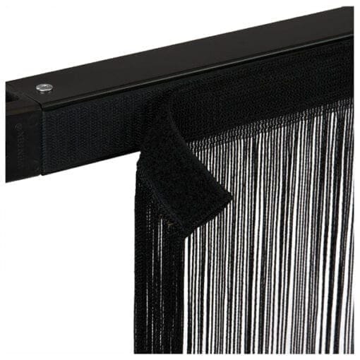 Showtec String gordijn – zwart (3 x 3 meter) Pipe & Drape J&H licht en geluid 2