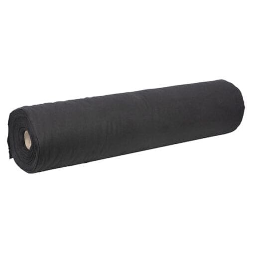 Wentex Deko-Molton, black, rol 60 mtr, 80 cm breed Deco doeken J&H licht en geluid