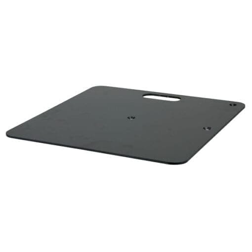 Showtec Baseplate voor het Pipes & Drapes systeem, 450 x 450 mm, zwart Pipe & Drape J&H licht en geluid