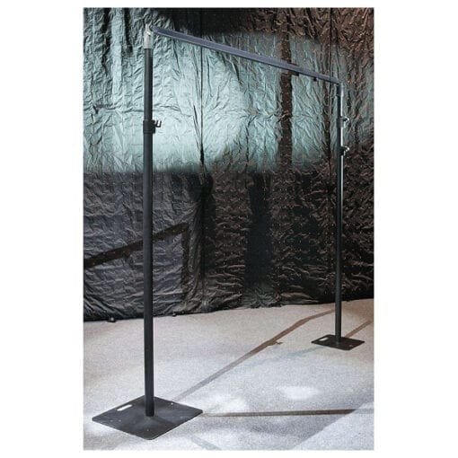 Showtec Baseplate voor het Pipes & Drapes systeem, 450 x 450 mm, zwart Pipe & Drape J&H licht en geluid 3