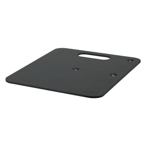 Showtec Baseplate voor het Pipes & Drapes systeem, 600 x 600 mm, zwart Pipe & Drape J&H licht en geluid