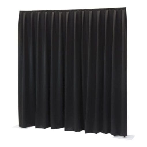 Showtec Gordijn voor het Pipes & Drapes systeem, zwart, 300 x 300 cm, 260 g/m2 Pipe & Drape J&H licht en geluid